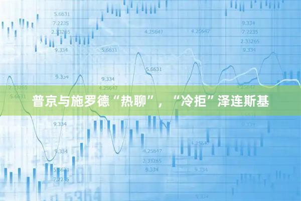 普京与施罗德“热聊”,“冷拒”泽连斯基